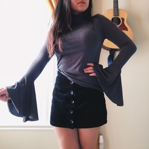 •• 3 for $25••  Nasty gal Bell Sleeve turtleneck